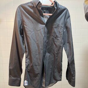 Banana Republic Men’s Gray Non Iron Button Down Shirt Size Small